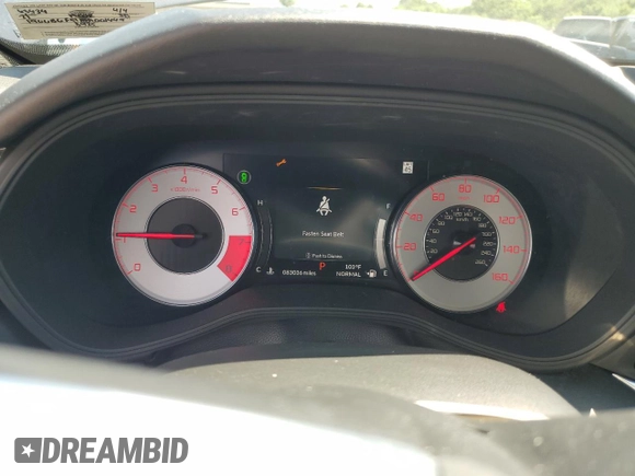 2021 Acura TLX w/A-Spec Package with VIN 19UUB6F51MA001449, listed as a Copart auction lot 61774275 with 83,036 mi miles and Salvage title. Bid and sale history available at DreamBid. Image 9.