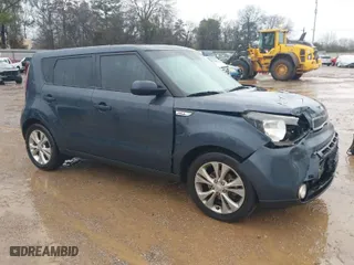 2016 Kia Soul + with VIN KNDJP3A59G7377200, listed as a IAAI auction lot 41449357 with 160,640 mi miles. Bid and sale history available at carsss.com. Image 1.