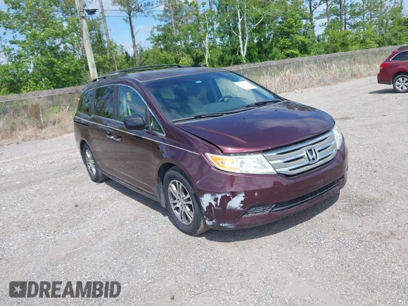 2012 Honda Odyssey EX with VIN 5FNRL5H45CB054113, listed as a IAAI auction lot 41760280 with 125,640 mi miles and . Bid and sale history available at carsss.com. Image 1.