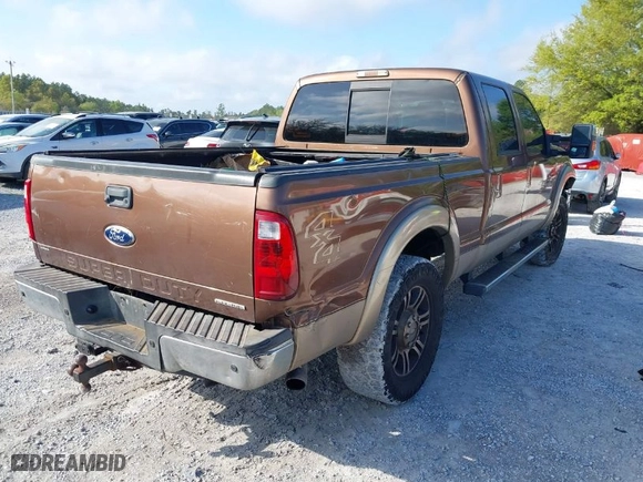 2012 Ford Super Duty F-250 SRW XL with VIN 1FT7W2B62CEC21519, listed as a IAAI auction lot 41932430 with 249,710 mi miles. Bid and sale history available at carsss.com. Image 4.
