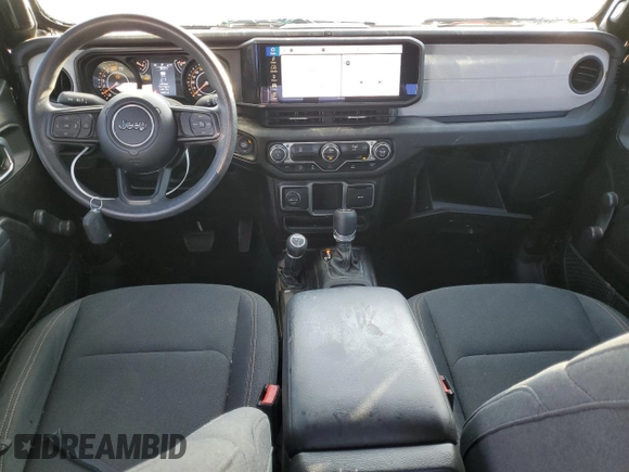 2024 Jeep Wrangler Sport S with VIN 1C4PJXDG1RW277777, listed as a Copart auction lot 49437045 with 10,405 mi miles and Salvage title. Bid and sale history available at DreamBid. Image 8.