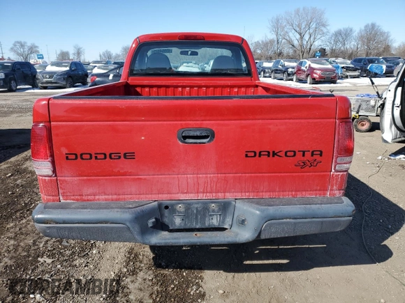 2003 Dodge Dakota with VIN 1D7FL16X93S294055, listed as a Copart auction lot 45954825 with 99,816 mi miles and Salvage Title. Bid and sale history available at carsss.com. Image 6.