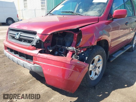 2005 Honda Pilot EX-L z VIN 2HKYF18635H564218, wystawiony jako IAAI lot #42042151 z przebiegiem 190 716 mil mil oraz . Historia ofert i sprzedaży dostępna na DreamBid. Obrazek 6.