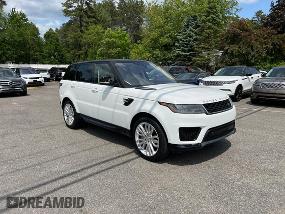 2019 Land Rover Range Rover Sport HSE with VIN SALWR2RV1KA827795, listed as a Copart auction lot 59613175 with 70,148 mi miles and Clean title. Bid and sale history available at DreamBid. Image 1.
