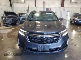 2022 Chevrolet Equinox RS with VIN 3GNAXWEV5NS186231, listed as a Copart auction lot 55881605 with 21,840 mi miles and Salvage title. Bid and sale history available at DreamBid. Image 5.