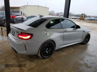 2020 BMW M2 Competition with VIN WBS2U7C02L7F01156, listed as a Copart auction lot 37743334 with 35,834 mi miles. Bid and sale history available at carsss.com. Image 3.