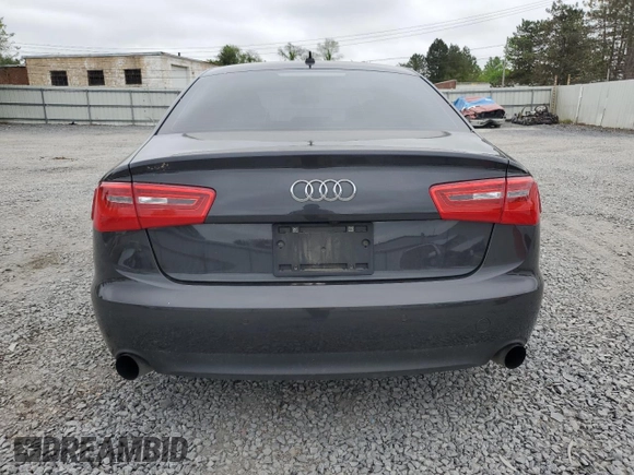 2012 Audi A6 Premium Plus with VIN WAUGGAFC6CN167050, listed as a Copart auction lot 58811945 with 108,400 mi miles and Salvage title. Bid and sale history available at DreamBid. Image 6.
