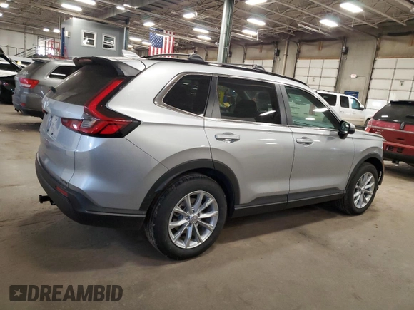 2025 Honda CR-V EX with VIN 2HKRS4H42SH436063, listed as a Copart auction lot 48762585 with 6,254 mi miles and Salvage Title. Bid and sale history available at DreamBid. Image 3.