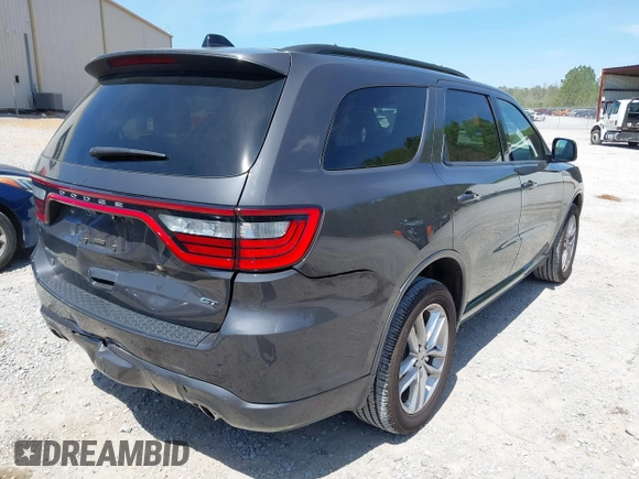 2024 Dodge Durango GT with VIN 1C4RDJDG3RC152939, listed as a IAAI auction lot 41861714 with 21,571 mi miles and . Bid and sale history available at DreamBid. Image 4.