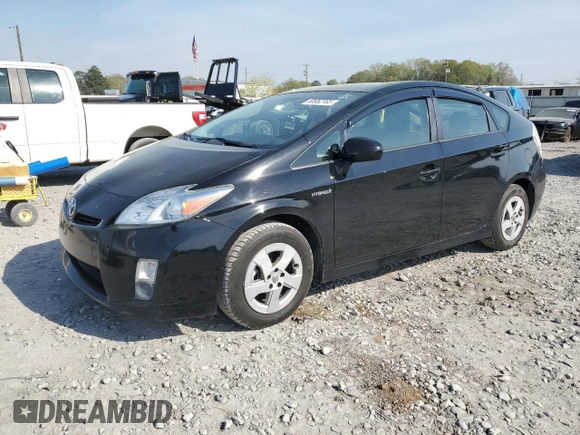 2010 Toyota Prius II with VIN JTDKN3DU5A0009769, listed as a Copart auction lot 50952185 with 210,723 mi miles and Clean Title. Bid and sale history available at carsss.com. Image 1.