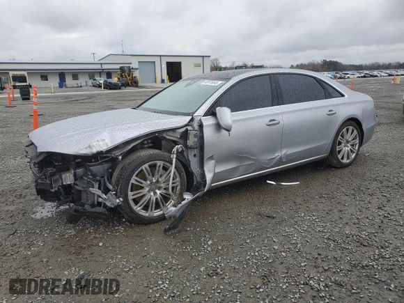 2015 Audi A8 L 4.0T with VIN WAU32AFD2FN019083, listed as a Copart auction lot 45976045 with 83,724 mi miles and Salvage Title. Bid and sale history available at carsss.com. Image 1.