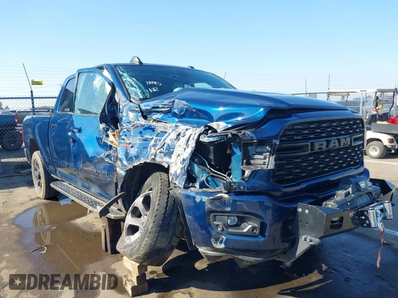 2023 Ram 2500 Big Horn with VIN 3C6UR5DL5PG651615, listed as a IAAI auction lot 41454364 with 12,986 mi miles. Bid and sale history available at carsss.com. Image 1.