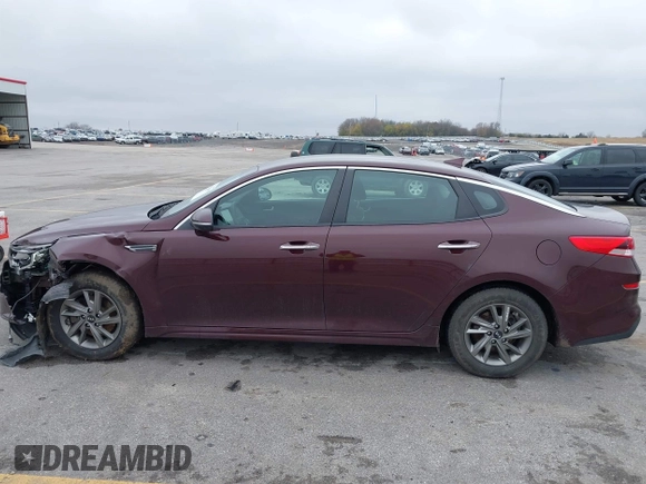 2019 Kia Optima LX with VIN 5XXGT4L35KG339342, listed as a IAAI auction lot 40863899 with 109,223 mi miles. Bid and sale history available at carsss.com. Image 15.