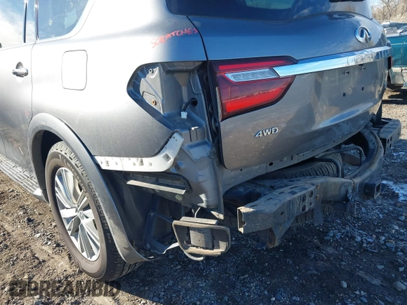 2020 Infiniti QX80 Luxe with VIN JN8AZ2NE5L9253264, listed as a IAAI auction lot 41012767 with 106,672 mi miles and . Bid and sale history available at DreamBid. Image 20.