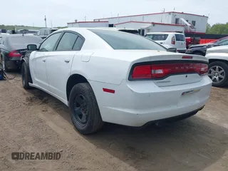 2014 Dodge Charger Police with VIN 2C3CDXAT8EH216267, listed as a IAAI auction lot 42104131 with 116,299 mi miles and . Bid and sale history available at DreamBid. Image 3.