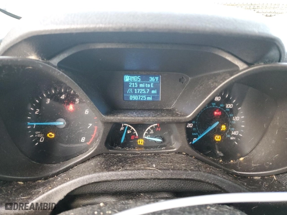 2018 Ford Transit Connect XL with VIN NM0LE7E75J1357681, listed as a Copart auction lot 82233674 with 90,725 mi miles and Salvage Title. Bid and sale history available at carsss.com. Image 9.