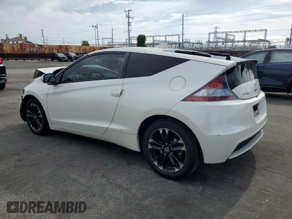2015 Honda CR-Z EX with VIN JHMZF1D6XFS003512, listed as a Copart auction lot 56709955 with 78,785 mi miles and Salvage title. Bid and sale history available at DreamBid. Image 2.