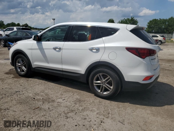 2018 Hyundai Santa Fe 2.4L with VIN 5XYZTDLBXJG571865, listed as a Copart auction lot 62103705 with 190,269 mi miles and Clean title. Bid and sale history available at DreamBid. Image 2.