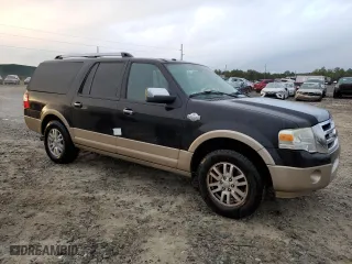 2014 Ford Expedition EL XLT with VIN 1FMJK1H53EEF61819, listed as a Copart auction lot 80583284 with 160,649 mi miles and Salvage Title. Bid and sale history available at carsss.com. Image 4.