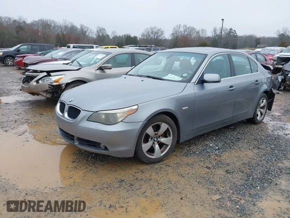2005 BMW 5 Series 530i with VIN WBANA73585CR59264, listed as a IAAI auction lot 41567613 with Not Provided miles and . Bid and sale history available at carsss.com. Image 17.