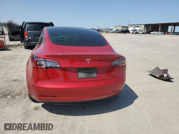 2021 Tesla Model 3 Standard Range Plus with VIN 5YJ3E1EA7MF915053, listed as a Copart auction lot 51172815 with 69,303 mi miles and Salvage Title. Bid and sale history available at DreamBid. Image 6.