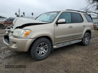 2005 Toyota Sequoia Limited with VIN 5TDZT38AX5S238715, listed as a Copart auction lot 43143765 with 191,776 mi miles and Salvage Title. Bid and sale history available at DreamBid. Image 1.
