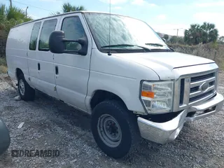 2008 Ford Econoline Cargo Commercial with VIN 1FTNS24W88DB52705, listed as a IAAI auction lot 41282595 with Not Provided miles and . Bid and sale history available at carsss.com. Image 1.