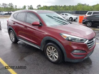 2018 Hyundai Tucson SEL with VIN KM8J33A46JU641609, listed as a IAAI auction lot 41985516 with 94,872 mi miles. Bid and sale history available at carsss.com. Image 1.