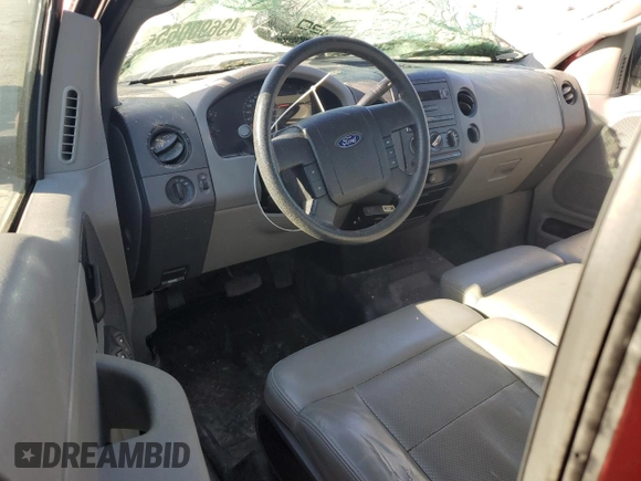 2007 Ford F-150 XL with VIN 1FTPX12V57KC72793, listed as a Copart auction lot 43690065 with 152,665 mi miles and Salvage title. Bid and sale history available at DreamBid. Image 8.