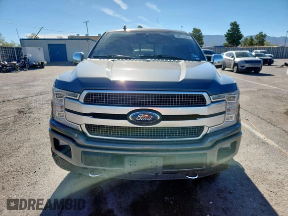 2018 Ford F-150 XL with VIN 1FTEW1EG6JFC62863, listed as a Copart auction lot 59218255 with 125,198 mi miles and Salvage title. Bid and sale history available at DreamBid. Image 5.