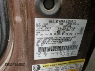 2012 Ford Expedition Max King Ranch with VIN 1FMJK1H59CEF13609, listed as a Copart auction lot 60421595 with 197,927 mi miles and Salvage title. Bid and sale history available at DreamBid. Image 13.