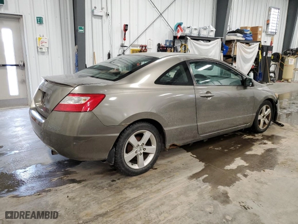 2007 Honda Civic Cpe LX with VIN 2HGFG12687H010165, listed as a Copart auction lot 46354705 with 439,986 mi miles and Clean Title. Bid and sale history available at carsss.com. Image 3.