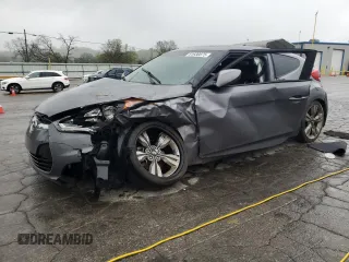 2015 Hyundai Veloster z VIN KMHTC6AD4FU241307, wystawiony jako Copart lot #53704525 z przebiegiem Nie podano mil oraz Szkoda całkowita • Salvage title. Historia ofert i sprzedaży dostępna na DreamBid. Obrazek 1.