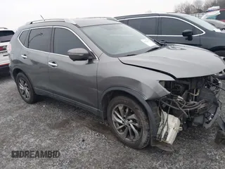 2015 Nissan Rogue SL with VIN 5N1AT2MT7FC863361, listed as a IAAI auction lot 41282002 with 145,914 mi miles. Bid and sale history available at carsss.com. Image 1.