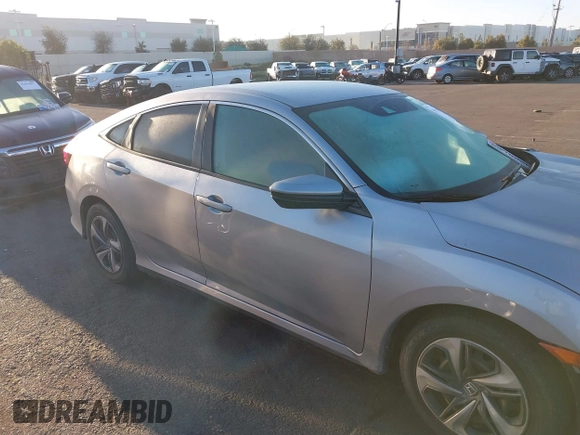 2019 Honda Civic Sedan LX with VIN 2HGFC2F66KH550182, listed as a IAAI auction lot 41861965 with 160,344 mi miles. Bid and sale history available at carsss.com. Image 13.
