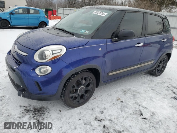 2015 FIAT 500L Urbana Trekking with VIN ZFBCFADH9FZ034057, listed as a Copart auction lot 43781215 with 120,423 mi miles and Salvage Title. Bid and sale history available at DreamBid. Image 1.