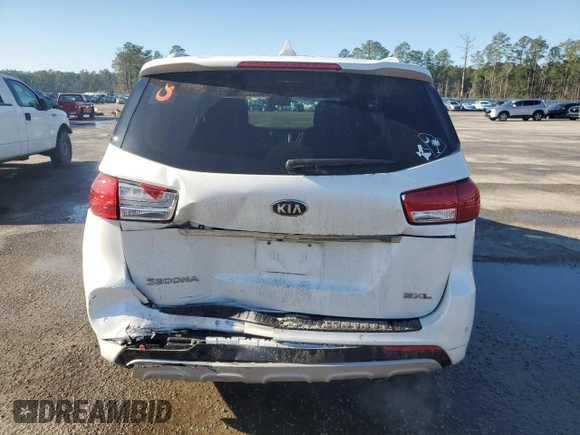 2015 Kia Sedona SX-L with VIN KNDME5C10F6034546, listed as a Copart auction lot 48613095 with 208,601 mi miles and Salvage Title. Bid and sale history available at DreamBid. Image 6.