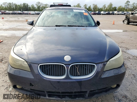 2005 BMW 5 Series 530i with VIN WBANA73505CR58495, listed as a Copart auction lot 81512884 with Not Provided miles and Clean Title. Bid and sale history available at DreamBid. Image 5.