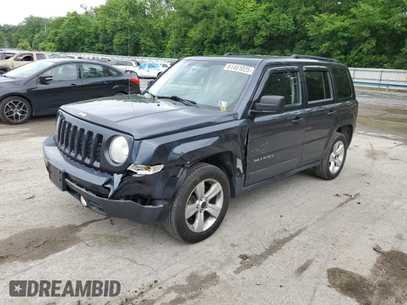 2014 Jeep Patriot Latitude with VIN 1C4NJRFB4ED588422, listed as a Copart auction lot 61401025 with 162,855 mi miles and Salvage title. Bid and sale history available at DreamBid. Image 1.