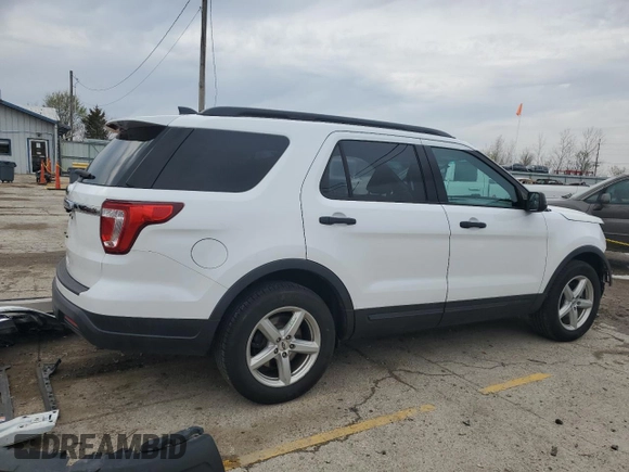 2018 Ford Explorer with VIN 1FM5K7B87JGB40658, listed as a Copart auction lot 52546795 with 74,297 mi miles and Salvage title. Bid and sale history available at DreamBid. Image 3.
