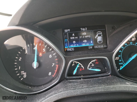 2014 Ford Escape Titanium with VIN 1FMCU9J91EUB06990, listed as a Copart auction lot 50046245 with 62,936 mi miles and Salvage Title. Bid and sale history available at carsss.com. Image 9.
