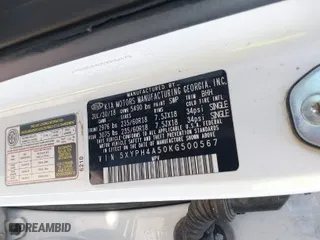 2019 Kia Sorento EX V6 with VIN 5XYPH4A50KG500567, listed as a IAAI auction lot 41113028 with 110,698 mi miles. Bid and sale history available at carsss.com. Image 9.