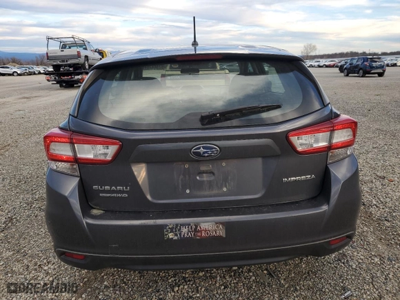 2019 Subaru Impreza with VIN 4S3GTAA66K1751616, listed as a Copart auction lot 87464784 with 136,810 mi miles and Salvage Title. Bid and sale history available at carsss.com. Image 6.
