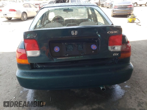 1998 Honda Civic DX with VIN JHMEJ6625WS000750, listed as a Copart auction lot 62486554 with 149,369 mi miles and Salvage Title. Bid and sale history available at DreamBid. Image 6.