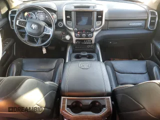 2019 Ram 1500 Laramie with VIN 1C6SRFDT9KN777070, listed as a Copart auction lot 87887465 with 68,480 mi miles and Salvage Title. Bid and sale history available at carsss.com. Image 8.