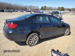 2012 Volkswagen Jetta Sedan SE w/Convenience & Sunroof with VIN 3VWDX7AJ0CM323024, listed as a Copart auction lot 46757115 with 0 mi miles and Salvage Title. Bid and sale history available at carsss.com. Image 3.