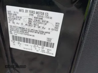 2013 Ford F-150 XL with VIN 1FTFX1EF7DFB34130, listed as a IAAI auction lot 42340765 with 266,185 mi miles and . Bid and sale history available at DreamBid. Image 9.