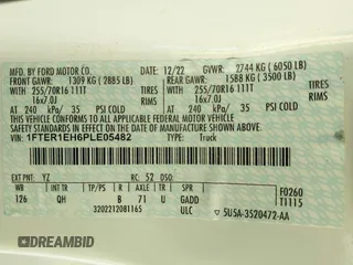 2023 Ford Ranger XL с VIN 1FTER1EH6PLE05482, выставлен на аукционе IAAI как лот 41353440 с пробегом 24 422 миль миль и . История ставок и продаж доступна на DreamBid. Изображение 9.