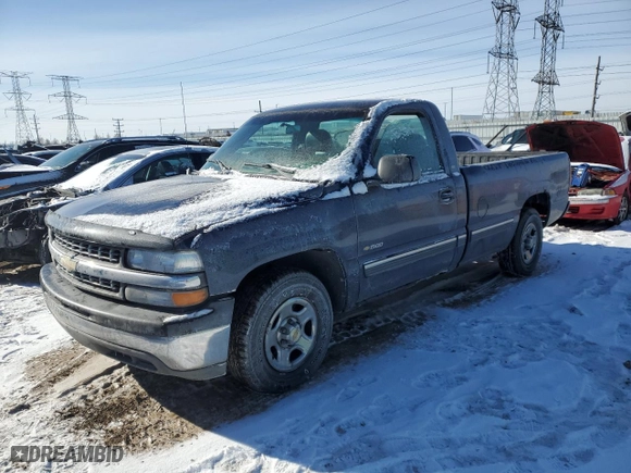 2002 Chevrolet Silverado 1500 LS with VIN 1GCEC14V12Z218522, listed as a Copart auction lot 42241785 with 171,966 mi miles and Salvage Title. Bid and sale history available at carsss.com. Image 1.