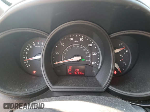 2017 Kia Rio LX z VIN KNADM4A33H6016379, wystawiony jako Copart lot #47435035 z przebiegiem 76 126 mil mil oraz Szkody całkowita. Historia ofert i sprzedaży dostępna na DreamBid. Obrazek 9.
